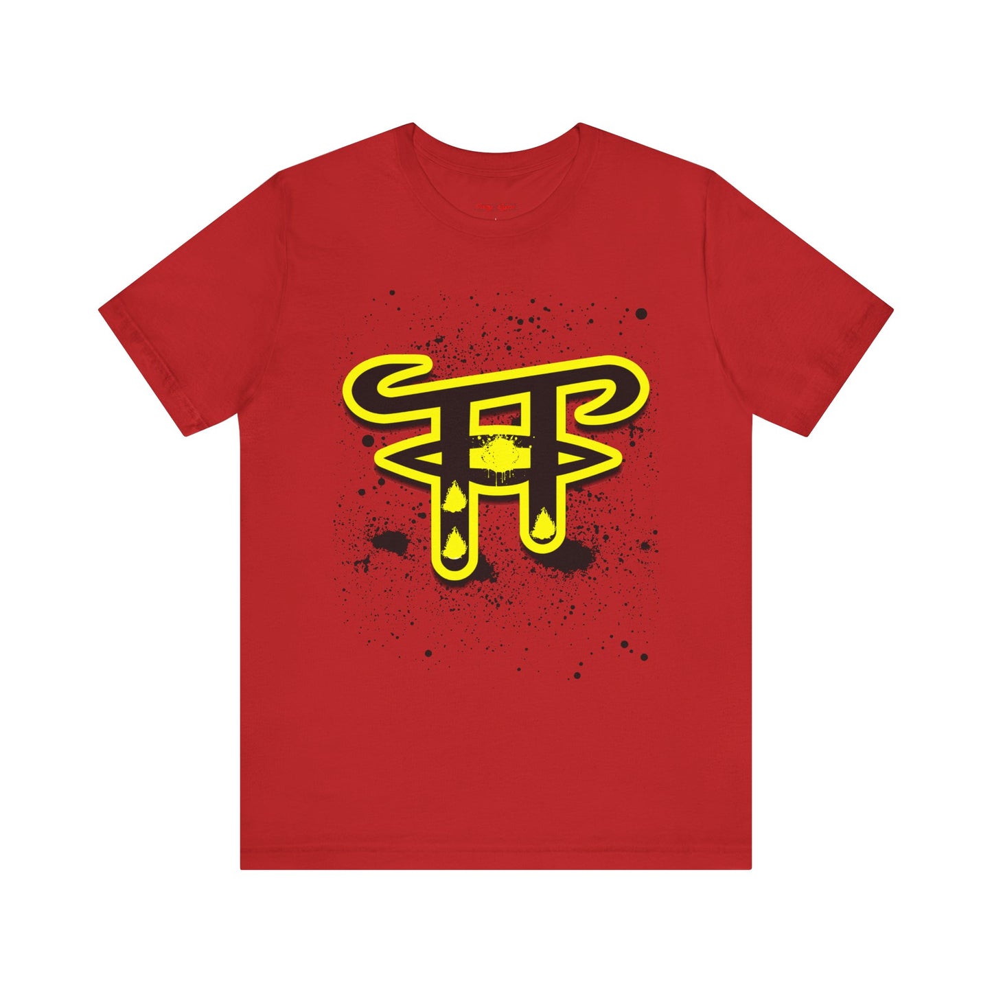 Unisex Graphic Tee with Unique Splash Design, Casual Wear, Streetwear Style, Gift for Art Lovers, Everyday Basics, Trendy Apparel