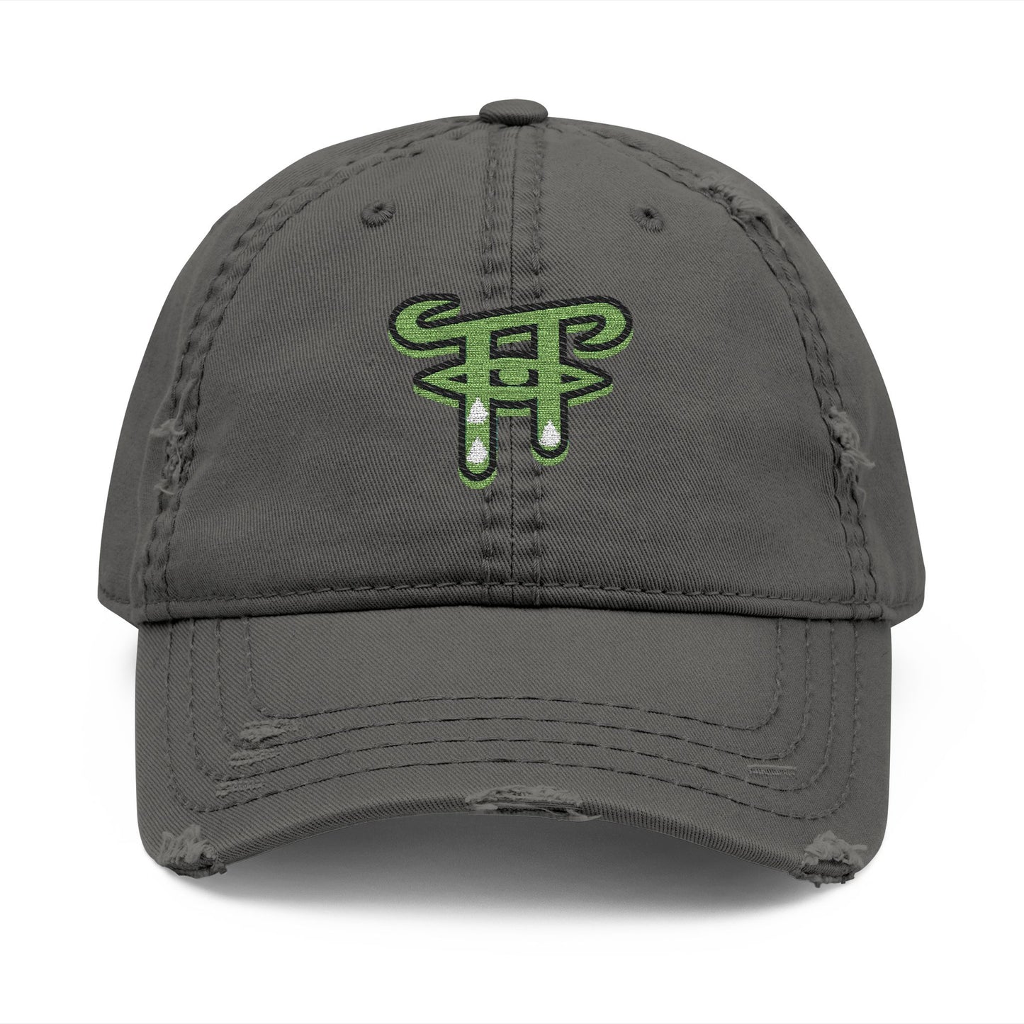 Distressed Dad Hat with Embroidery, Casual Men's Hat, Trendy Father's Day Gift, Summer Accessory, Adjustable Cap, Comfortable Headwear