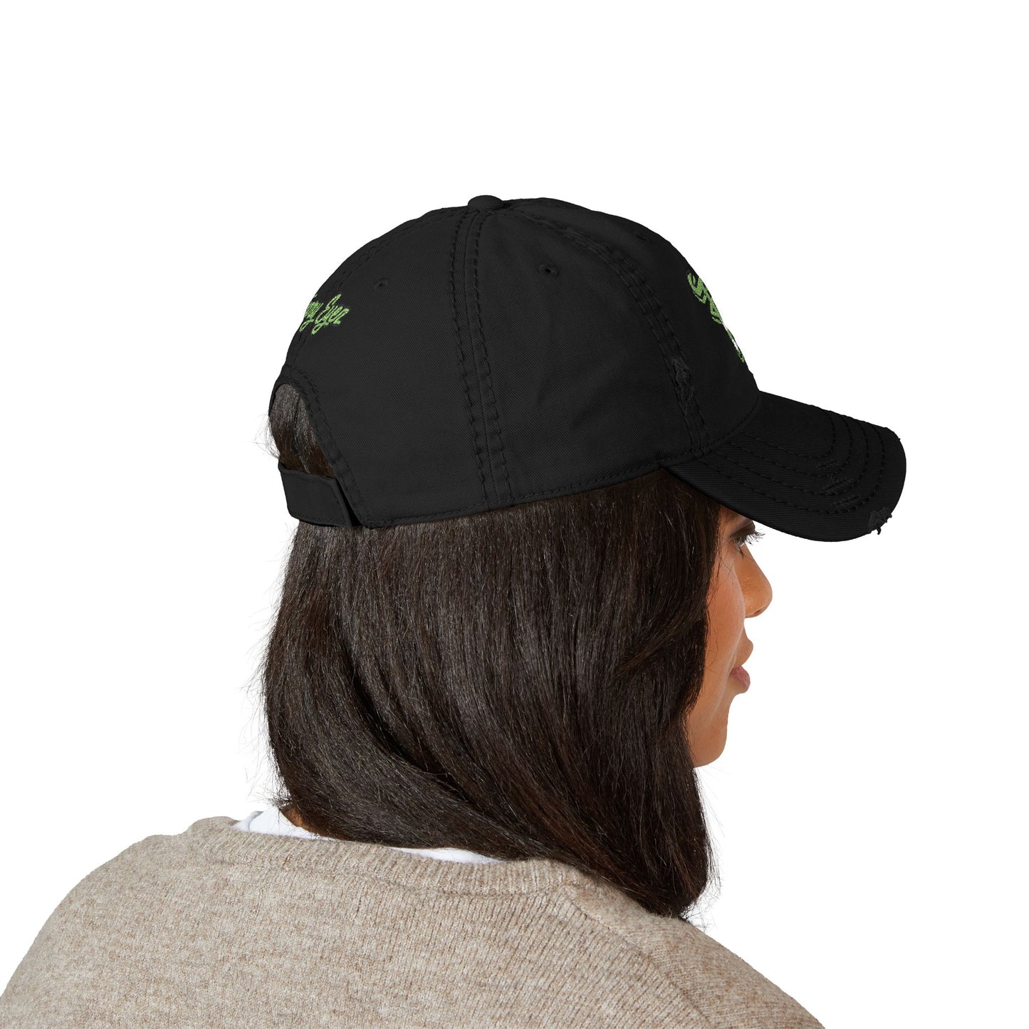 Distressed Dad Hat with Embroidery, Casual Men's Hat, Trendy Father's Day Gift, Summer Accessory, Adjustable Cap, Comfortable Headwear
