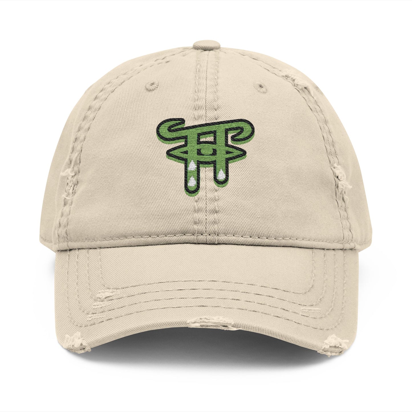 Distressed Dad Hat with Embroidery, Casual Men's Hat, Trendy Father's Day Gift, Summer Accessory, Adjustable Cap, Comfortable Headwear