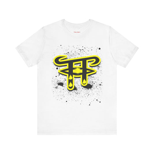 Unisex Graphic Tee with Unique Splash Design, Casual Wear, Streetwear Style, Gift for Art Lovers, Everyday Basics, Trendy Apparel