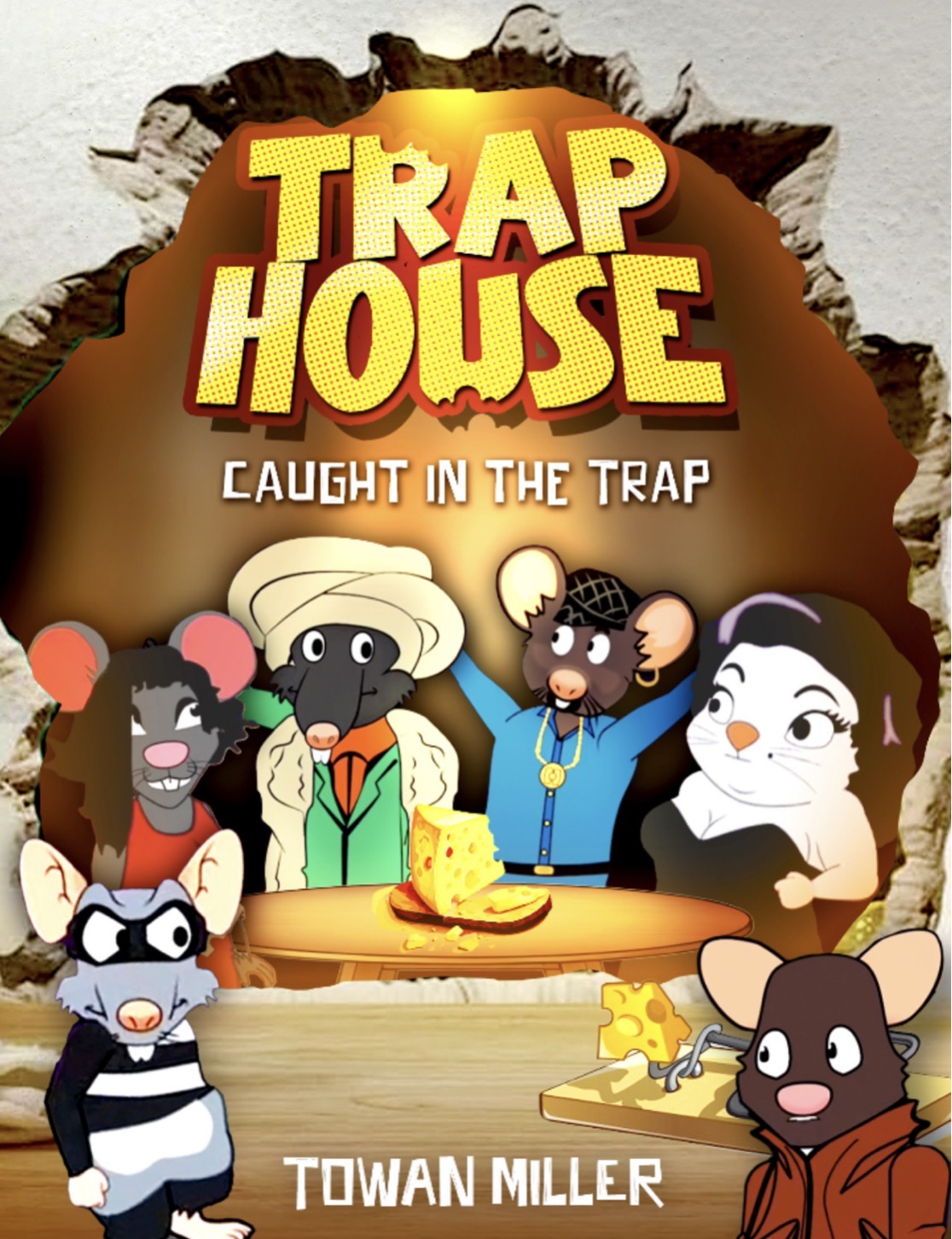 Load video: TRAP HOUSE: Caught in the Trap is an allegorical urban novella that blends gritty street realism with sharp social insight.Inside a inner-city home, a hidden colony of mice fights to survive in a world that mirrors the chaos around them. Cheddy, a young mouse with big dreams, watches his mother sacrifice everything to shield him from a harsh reality—one ruled by manipulation, survival instincts, and the constant threat of predators: the rats, the cat, and the humans.When tragedy strikes, Cheddy is forced into a leadership role. Swayed by the charm of the smooth-talking Big Tooth and tempted by the wealth and clout of the “trap game,” he rises quickly through the ranks. But that success comes at a cost. A new epidemic—a toxic substance called “rap”—begins to spread through the colony, pushing Cheddy to confront the fallout of his choices.As the lines between hero and villain blur, Cheddy must decide whether to follow the same broken path or carve out something better. TRAP HOUSE is a raw, thought-provoking tale that explores community, addiction, and redemption—reminding us how easy it is to become a product of our environment.